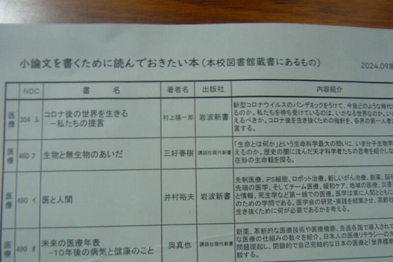 参考書籍のリスト